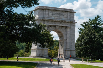 Fototapeta premium A day at Valley Forge National Historic Park located in Valley Forge, Pennsylvania, USA