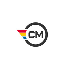 Initial Letter CM Logo Template Design