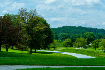 Fototapeta premium A day at Valley Forge National Historic Park located in Valley Forge, Pennsylvania, USA