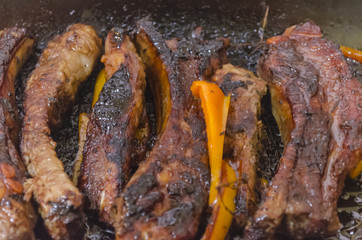 grill of pork uncook