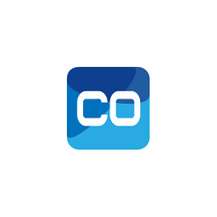 Fototapeta premium Initial Letter CO Logo Template Design