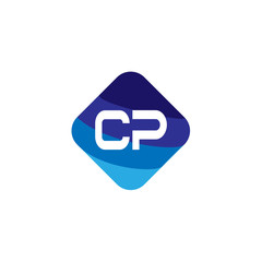 Initial Letter CP Logo Template Design