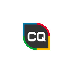 Initial Letter CQ Logo Template Design