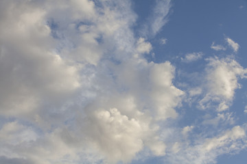 Obraz premium Clouds on blue sky. Sky set extensions. Sky replacements.