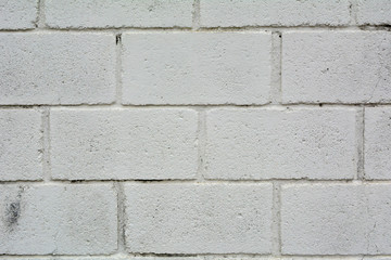 Texture of white concrete bricks