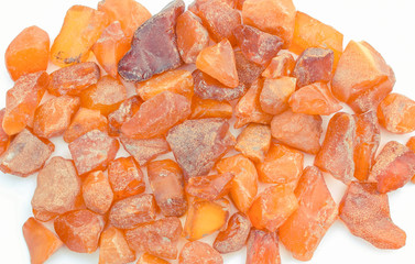 Raw ambers from coast of Baltic sea