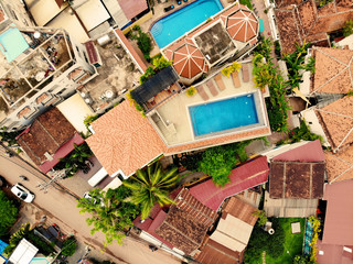 Aerial View of Siem Reap, Cambodia