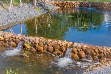 Beautiful city park in South Butovo. Moscow. Russia