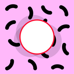 Colorful trendy vector image with space for your message.