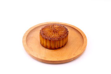 The egg yolk mooncake is a special delicacy in Chinese Mid-Autumn festival