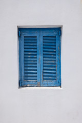 Fototapeta na wymiar blue window Shutters