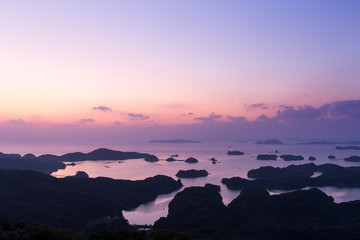 Kujuku Islands at sunset