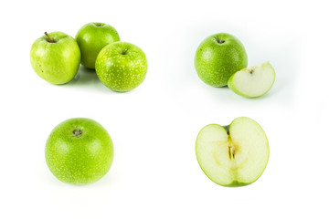 green apple isolated