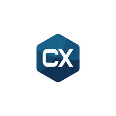 Obraz premium Initial Letter CX Logo Template Design