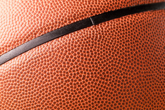 Close up of basketball