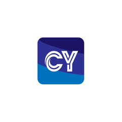 Initial Letter CY Logo Template Design