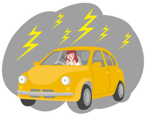 車での雷対策
