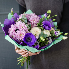 nice bouquet in the hands