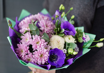 nice bouquet in the hands