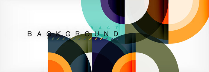 Vector circular abstract background