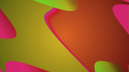 Background in paper style. Of multi-colored details.