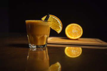 Coffee drinks on a black background. Coffee on a black table. Cold coffee. Latte. Cappuccino. Espresso. Coffee cocktails. Milkshakes. Whipped cream. Barista