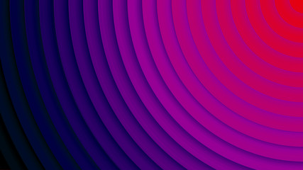 Background with circles in a paper style. With a variety of colors.