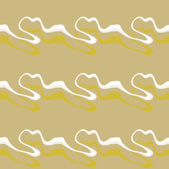 Seamless pattern background with multi-colored wavy lines.