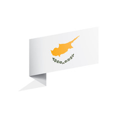 Cyprus flag, vector illustration on a white background