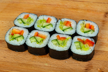 Vegetarian maki roll