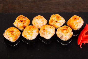 Delicious sushi roll