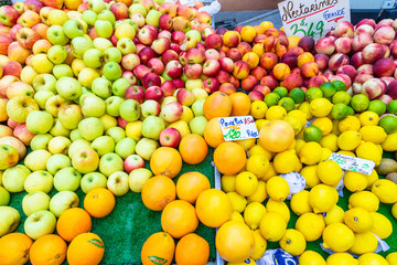 Frisches Obst von dem Wochenmarkt