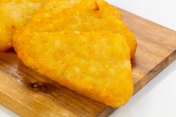 Potato cutlet with onion