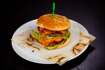 Tasty beef burger