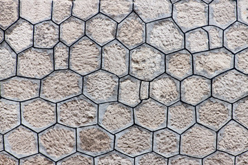 Polygonal textured wall backround