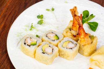 Japanese prawn roll