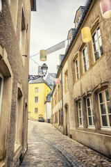 small street of Luxembourg