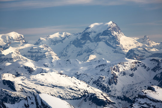 S&auml;ntisblick bei Schnee
