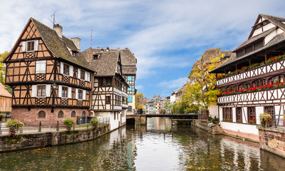 La petite france alsace in summer , Strasbourg France