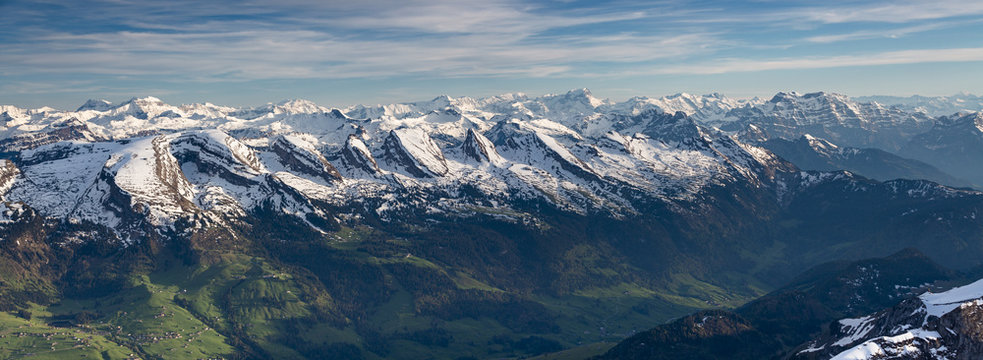 S&auml;ntisblick bei Schnee