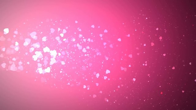 abstract hearts pink background