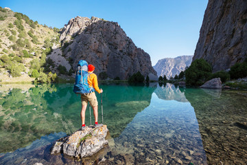 Hike in Fann mountains