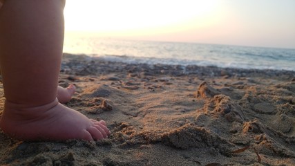 Pedini sulla spiaggia