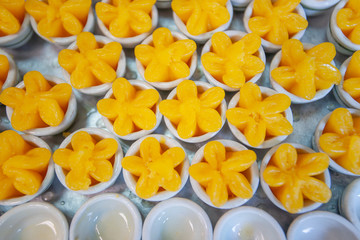 Thai desserts, Sweet Egg Yolk Cup or Tong Yip.