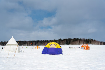 冬の北海道 朱鞠内湖