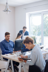 Business People Working in an Office - obrazy, fototapety, plakaty