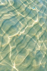 Caribbean turquoise water beach reflection aqua perspective background
