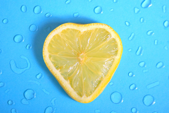 Heart shape of Lemon