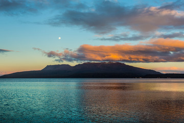 Sunset on Mount Tarawera