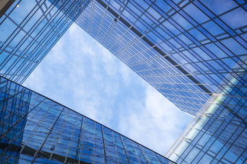 modern building with modern architecture where a lot of glass is used and clean lines and where the...
